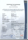 Certificate CE for Factory Production Control (FPC)